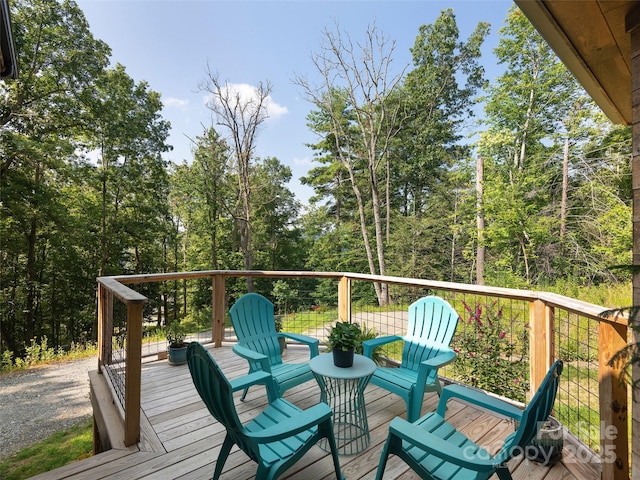 184 Sandys Home Pl, Mars Hill, NC 28754 - view of wooden deck
