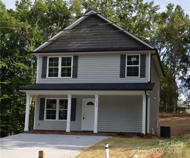 408 E 22nd St, Kannapolis, NC 28083 - view of front of home featuring covered porch