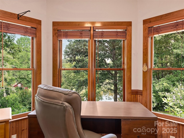 599 Red Fox Ln, Flat Rock, NC 28731 - dining area with healthy amount of natural light and wainscoting