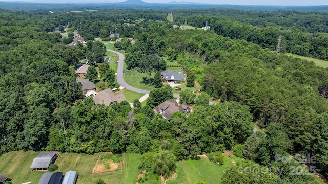 2301 Willow Creek Dr, Newton, NC 28658 - aerial overview of property's location featuring a heavily wooded area