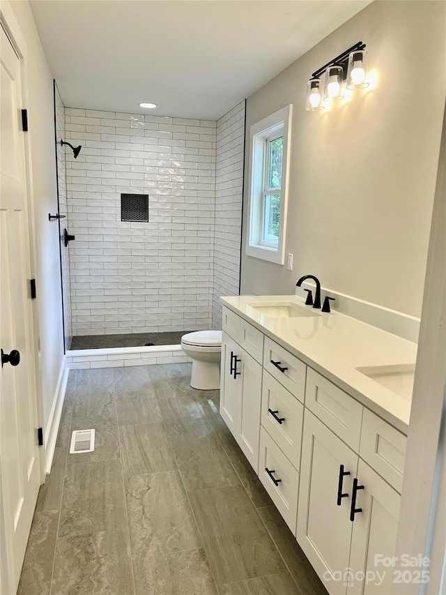 234 W Vance St, China Grove, NC 28023 - full bath featuring tiled shower and double vanity