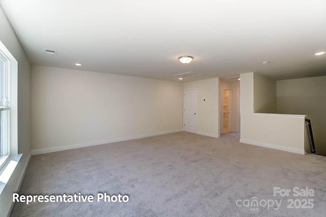 3238 Bozeman Ct Unit 07, Denver, NC 28164 - spare room with light colored carpet, attic access, and recessed lighting