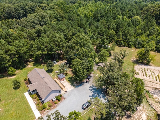 5602 Flint Ridge Church Rd, Marshville, NC 28103 - aerial view of property and surrounding area with a forest