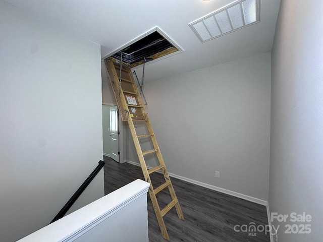 764 River Park Rd, Belmont, NC 28012 - unfurnished bedroom featuring dark wood finished floors and baseboards