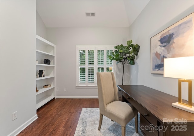 3015 Stanbury Dr, Matthews, NC 28104 - office space with wood finished floors and vaulted ceiling