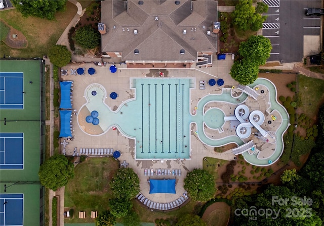 3015 Stanbury Dr, Matthews, NC 28104 - aerial view of property and surrounding area