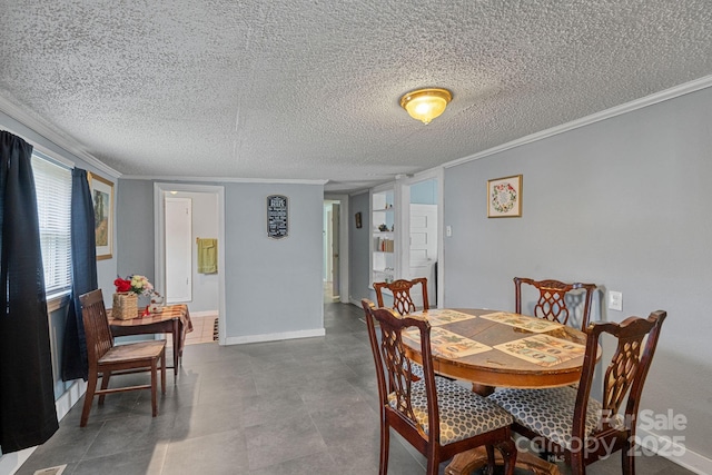 74 Meadow Ave, Concord, NC 28025 - dining room with ornamental molding and a textured ceiling