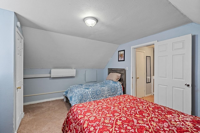 74 Meadow Ave, Concord, NC 28025 - carpeted bedroom featuring vaulted ceiling and a textured ceiling
