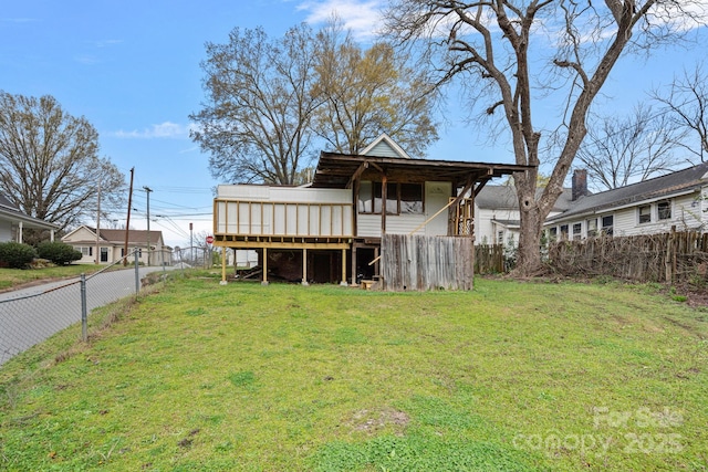 74 Meadow Ave, Concord, NC 28025 - rear view of property with a fenced backyard