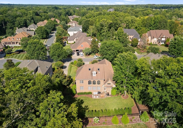 202 Montrose Dr, Waxhaw, NC 28173 - aerial view of residential area with a heavily wooded area