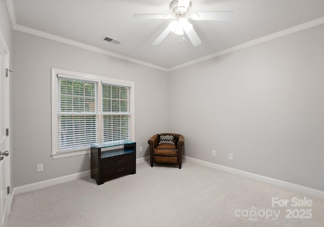 202 Montrose Dr, Waxhaw, NC 28173 - unfurnished room featuring crown molding, a ceiling fan, and carpet floors