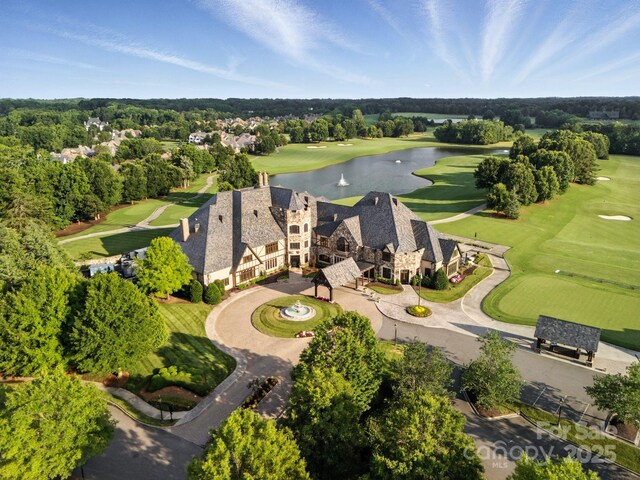 202 Montrose Dr, Waxhaw, NC 28173 - drone / aerial view of a large body of water and a golf course