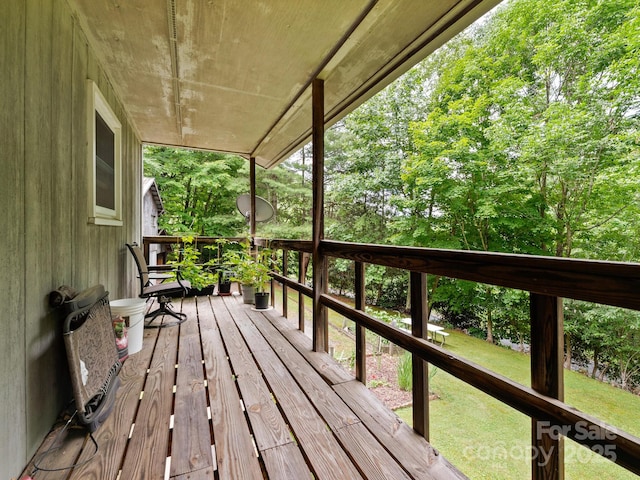 1400 Watershed Rd, Mars Hill, NC 28754 - wooden deck with a lawn