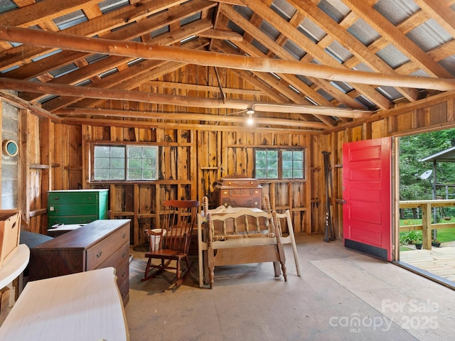 1400 Watershed Rd, Mars Hill, NC 28754 - miscellaneous room featuring lofted ceiling and healthy amount of natural light