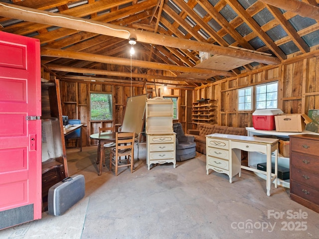 1400 Watershed Rd, Mars Hill, NC 28754 - misc room featuring vaulted ceiling