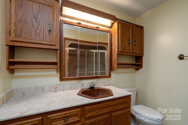 614 Azalea Ln, China Grove, NC 28023 - full bathroom with vanity and a stall shower