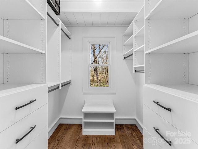 80 Raven Rock Vis, Lake Toxaway, NC 28747 - walk in closet featuring dark wood finished floors