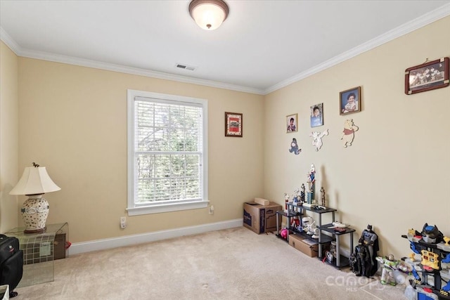 1511 Elkhart Cir, Gastonia, NC 28054 - interior space with ornamental molding and carpet floors