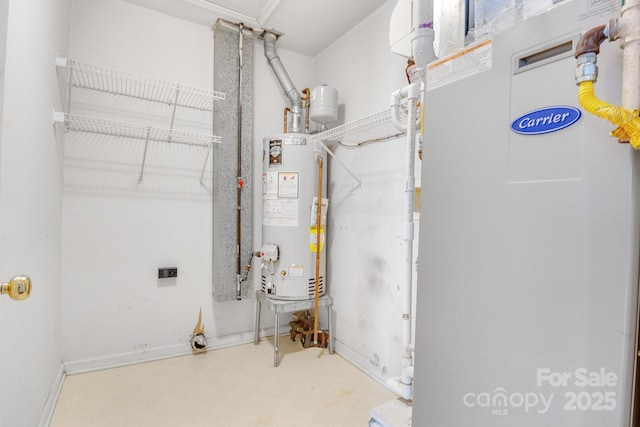 1012 Thorncrest Dr, Fletcher, NC 28732 - utility room featuring water heater