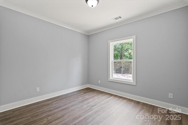 100 Boyette Dr Unit A, Albemarle, NC 28001 - spare room featuring dark wood-style floors and ornamental molding