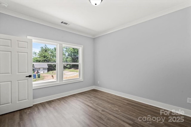 100 Boyette Dr Unit A, Albemarle, NC 28001 - unfurnished room featuring dark wood finished floors and ornamental molding