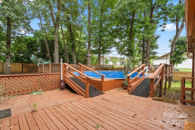 6500 Peacehaven Dr, Charlotte, NC 28214 - wooden deck with a fenced backyard