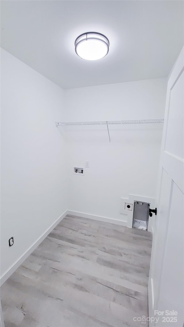 815 32nd St NE Unit 3, Conover, NC 28613 - laundry area featuring hookup for an electric dryer, hookup for a washing machine, and wood finished floors