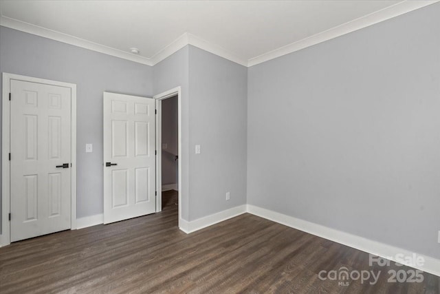 100 Boyette Dr Unit B, Albemarle, NC 28001 - unfurnished bedroom with ornamental molding and wood finished floors