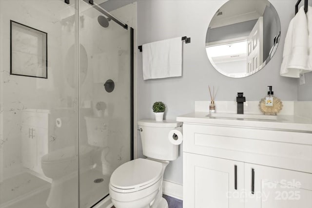 100 Boyette Dr Unit B, Albemarle, NC 28001 - bathroom featuring a marble finish shower and vanity