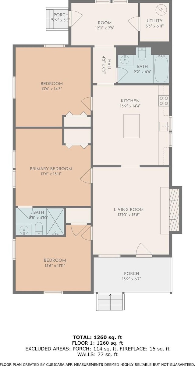 501 N Apple St Unit 103, Gastonia, NC 28054 - view of floor plan / room layout