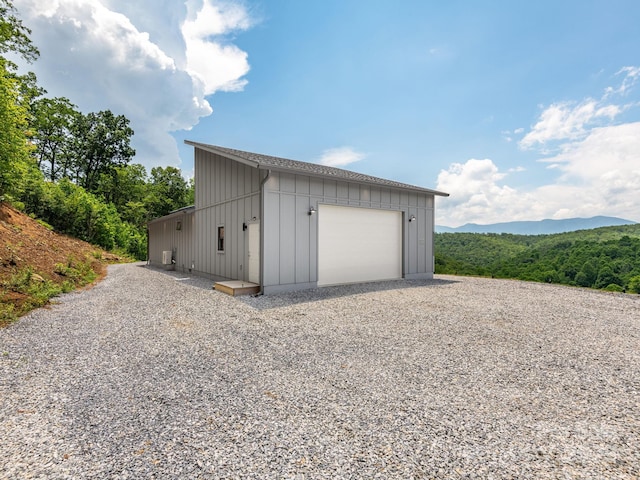 511 Emerald Mine Rd, Spruce Pine, NC 28777 - garage featuring gravel driveway