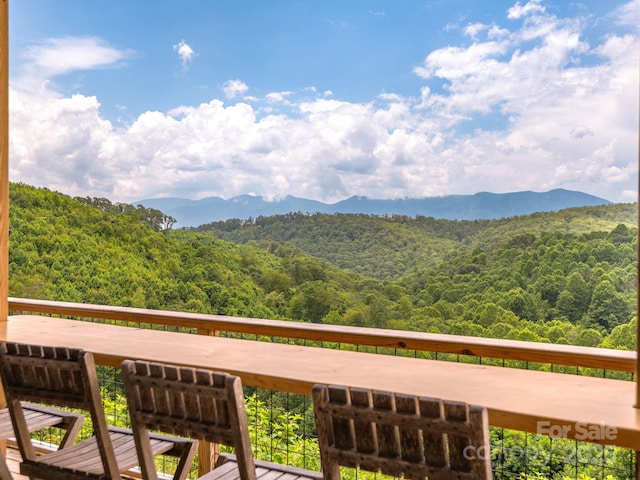 511 Emerald Mine Rd, Spruce Pine, NC 28777 - view of mountain background featuring a heavily wooded area