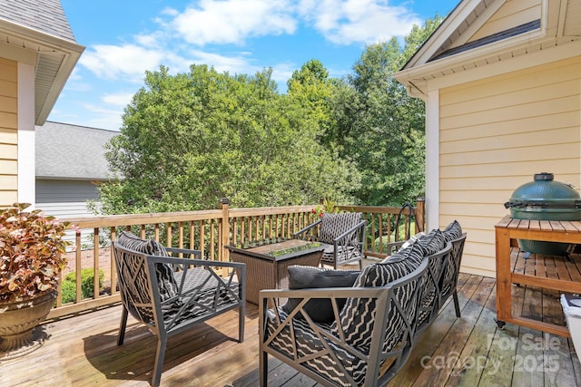 1902 4th Street Ct NW, Hickory, NC 28601 - view of wooden terrace