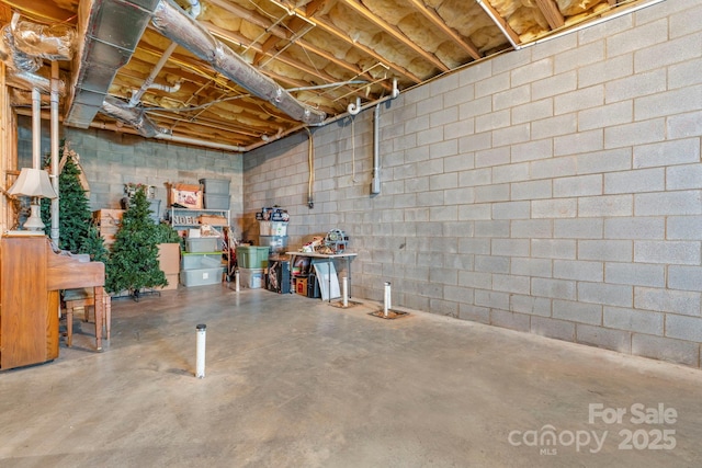 1902 4th Street Ct NW, Hickory, NC 28601 - unfinished below grade area featuring concrete block wall