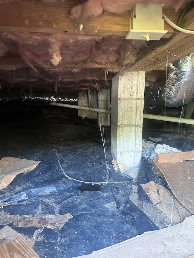 508 S Ave SW, Valdese, NC 28680 - inside crawl space