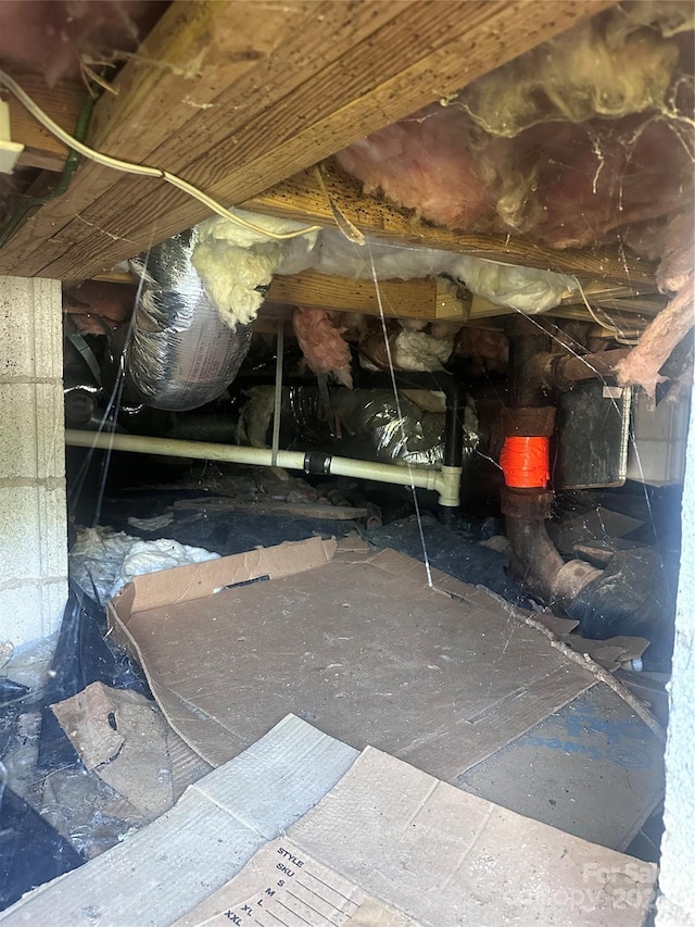 508 S Ave SW, Valdese, NC 28680 - inside crawl space
