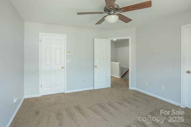 10011 Treeside Ln, Matthews, NC 28105 - unfurnished bedroom with carpet flooring and ceiling fan