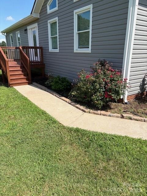 182 Redhawk Ln, Olin, NC 28660 - view of property exterior with a lawn