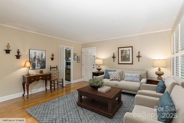 102 Boyd Dr Unit 7A, Flat Rock, NC 28731 - living room with wood finished floors and crown molding