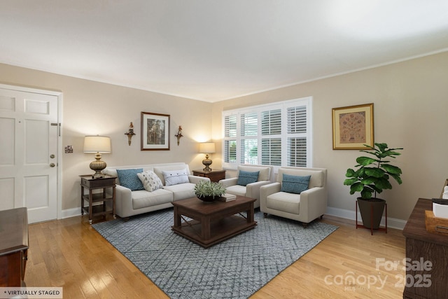 102 Boyd Dr Unit 7A, Flat Rock, NC 28731 - living room featuring light wood finished floors and ornamental molding