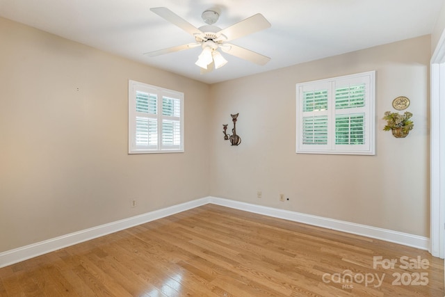 102 Boyd Dr Unit 7A, Flat Rock, NC 28731 - spare room with light wood-style flooring and a ceiling fan