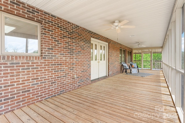 2066 Waterford Way, Morganton, NC 28655 - porch with ceiling fan