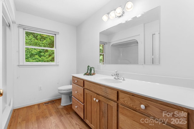 2066 Waterford Way, Morganton, NC 28655 - bathroom featuring vanity, plenty of natural light, and wood finished floors