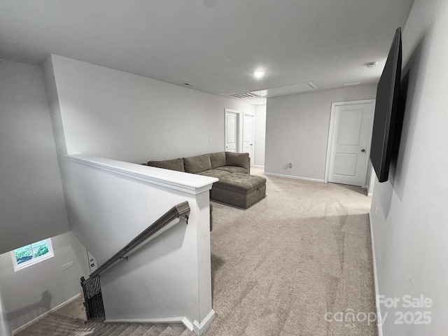2807 Oldfield Dr, Monroe, NC 28110 - unfurnished living room featuring carpet floors and baseboards
