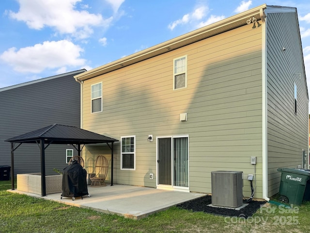 2807 Oldfield Dr, Monroe, NC 28110 - rear view of property with a gazebo and a patio