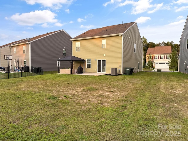 2807 Oldfield Dr, Monroe, NC 28110 - rear view of property with a gazebo and a patio area