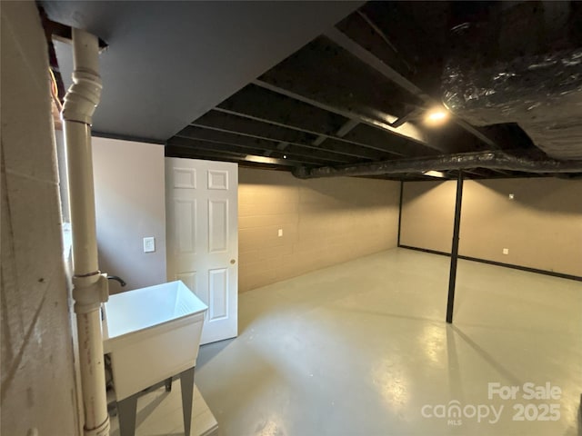 5335 NC-152 Hwy W, China Grove, NC 28023 - below grade area with concrete block wall