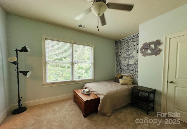 7816 Clovervale Dr, Waxhaw, NC 28173 - carpeted bedroom with baseboards and a ceiling fan