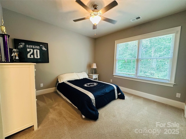 7816 Clovervale Dr, Waxhaw, NC 28173 - bedroom featuring carpet and ceiling fan