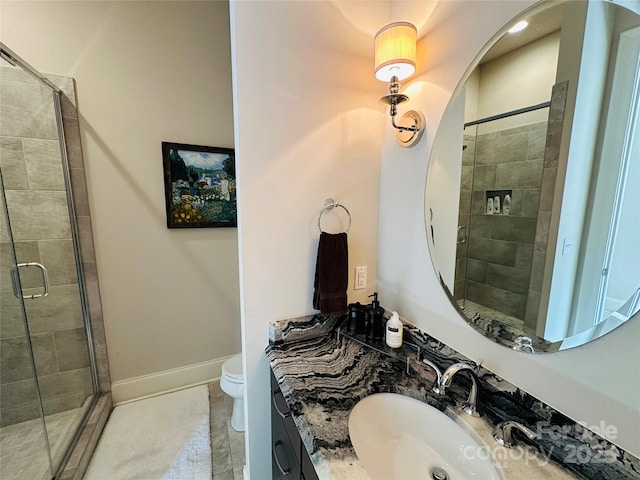 7816 Clovervale Dr, Waxhaw, NC 28173 - full bathroom featuring vanity and a shower stall